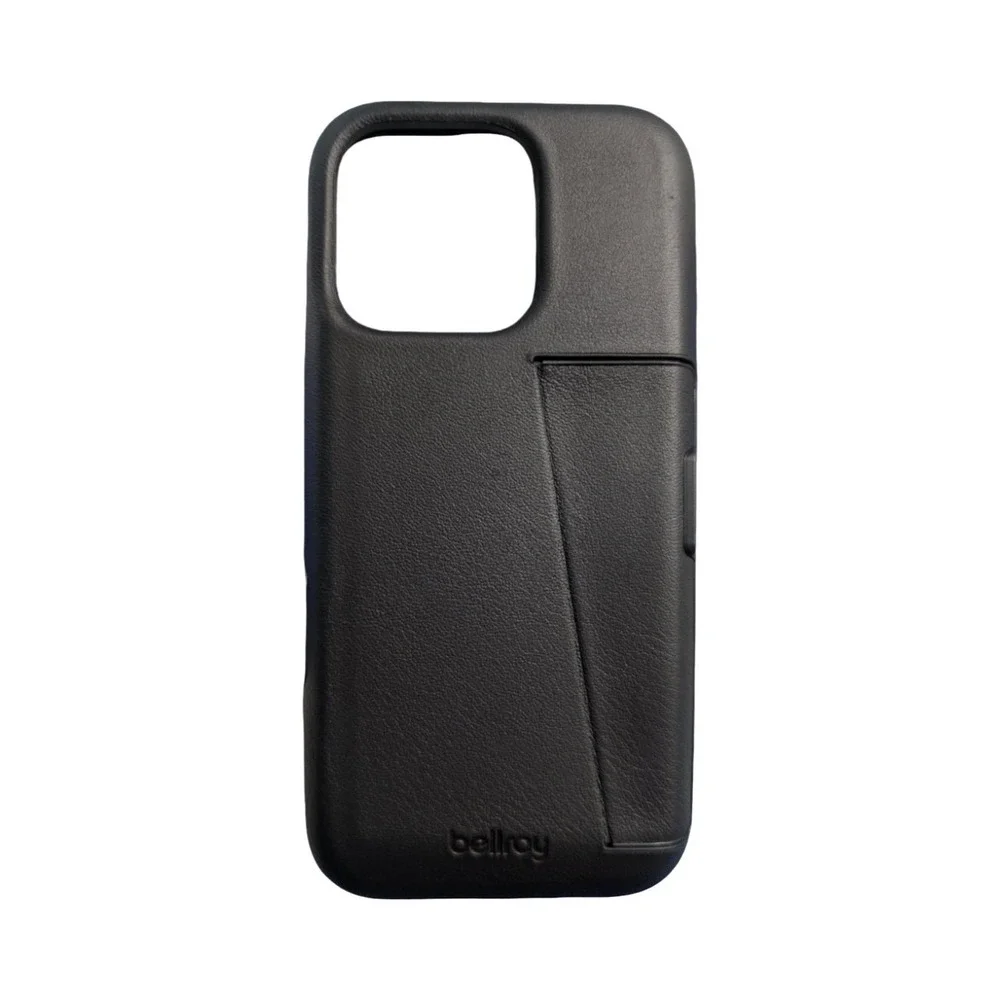 R5-P Bellroy - iPhone 16 Pro Max Leather Phone Case w/ 3 Card Compartment Blk ⬇️